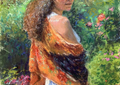 Garden Beauty, pastel by Susan Kuznitsky