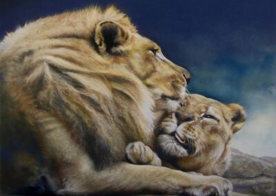 Valiant Devotion by Patricia Arbino, pastel accepted into the Spirit of Pastel 2022 show