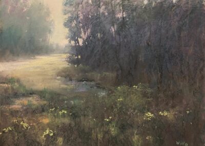 Morning Mist by Willo Balfrey, pastel accepted into the Spirit of Pastel 2022 show