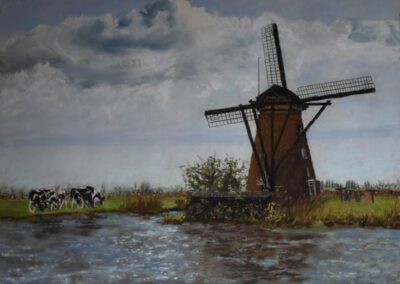 Windmill Life by Virginia Bittler, pastel accepted into the Spirit of Pastel 2022 show