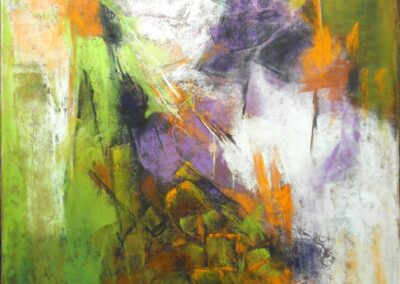 Tossed Greens by Jane Buccola, pastel accepted into the Spirit of Pastel 2022 show