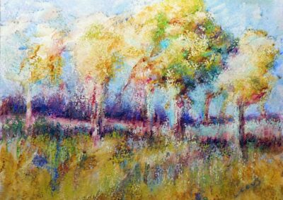 Schmaddies Oaks by Peter Coons, pastel accepted into the Spirit of Pastel 2022 show