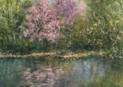 Garden Reflection by Cathy Kohler, pastel accepted into the Spirit of Pastel 2022 show
