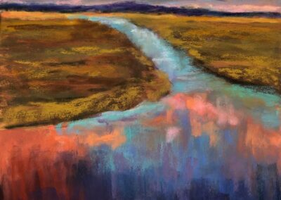 Near Greagle by Suzanne Leslie, pastel accepted into the Spirit of Pastel 2022 show