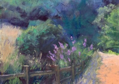 Five O'Clock Shadow, Garland Ranch by Gretha Lindwood, pastel accepted into the Spirit of Pastel 2022 show