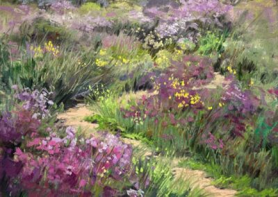 Wildflower Way by Gretha Lindwood, pastel accepted into the Spirit of Pastel 2022 show