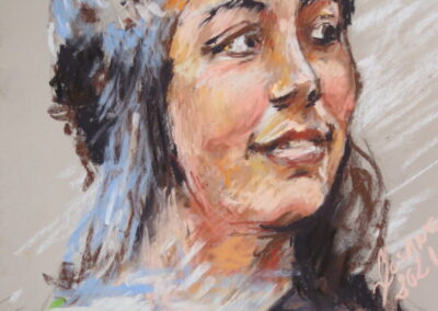 Château de Longpra, France by Melissa Losano, pastel accepted into the Spirit of Pastel 2022 show