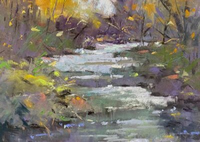 Falls Approaching by Connie Noah, pastel accepted into the Spirit of Pastel 2022 show