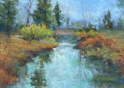 Crooked Creek 2 by Janet Patterson, pastel accepted into the Spirit of Pastel 2022 show