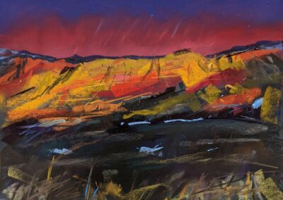 Painted Hills by John Sherry, pastel accepted into the Spirit of Pastel 2022 show
