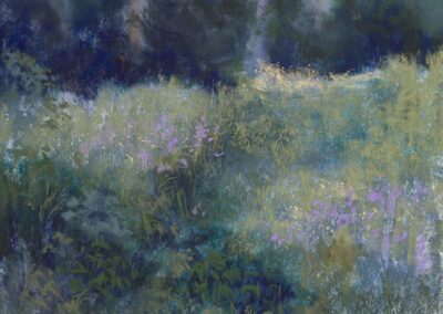Salishan Meadow by Karen Shawcross, pastel accepted into the Spirit of Pastel 2022 show