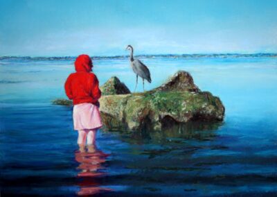 The Beachcombers by Nori Thorne, pastel accepted into the Spirit of Pastel 2022 show