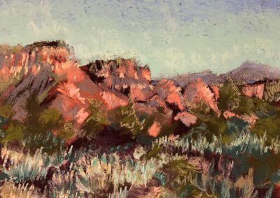 Ghost Ranch Reverie by Mary Weil, pastel accepted into the Spirit of Pastel 2022 show