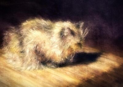 Hygge, pastel painting by Molly Cooley