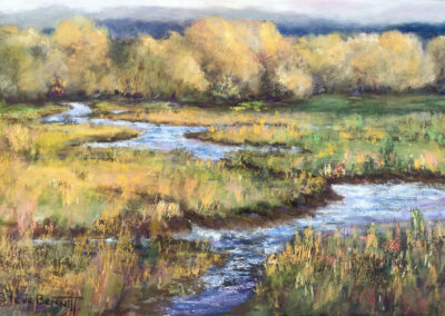 Coastal Waters, 12 x 18 soft pastel painting by Steve Bennett