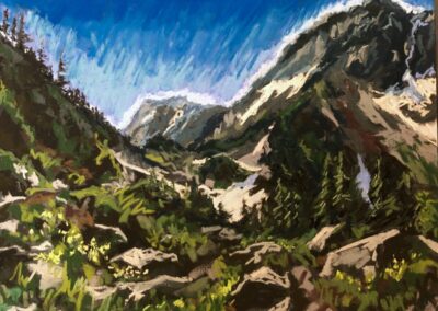 Sahale Arm, 10 x 13 soft pastel painting by Kate Chamberlin