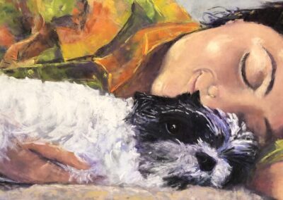 Sweet Dreams, 12 x 24 Soft Pastel painting by Susan D Gorrie