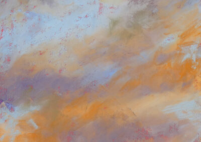 Morning Glory, 14 x 8 soft pastel painting by Nancy Lee Misek