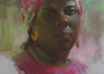 Janet, 16 x 12.5 soft pastel painting by Ned Mueller