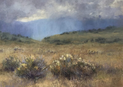 A Break In The Storm, 12 x 16 soft pastel painting by Linda Louise Mutti