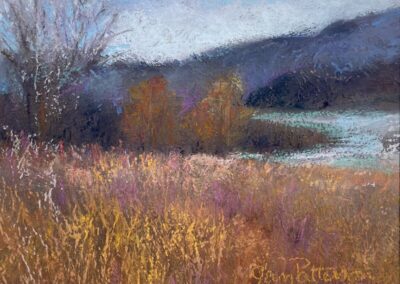 Afternoon Glow, 8 x 8 soft pastel painting by Janet Patterson