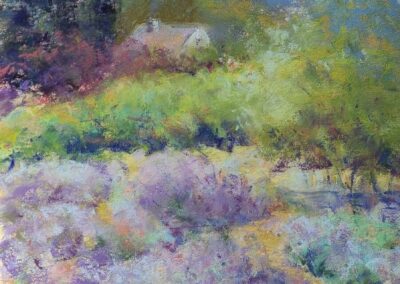 A Secret Garden, 12 x 9 soft pastel painting by Debbie Robinson