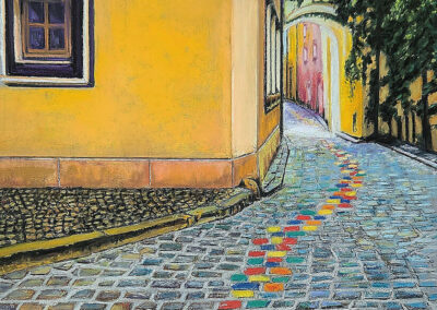 Pam V Agan-Smith Alleyway for Artists Soft Pastel 014 x 8.5 NFS