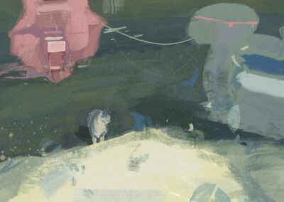 Haoyu Fan Back to Home Soft Pastel 15 x 22 NFS