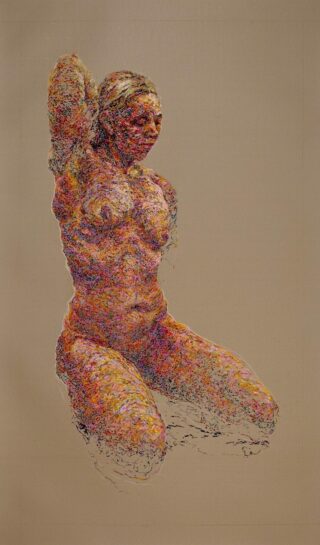 Emerging: Holbein Award Amy Fichter Figure, Stretching Soft Pastel 53 x 32 NFS