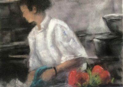 Susan D. Gorrie Red Peppers Soft Pastel 12 x 9 NFS