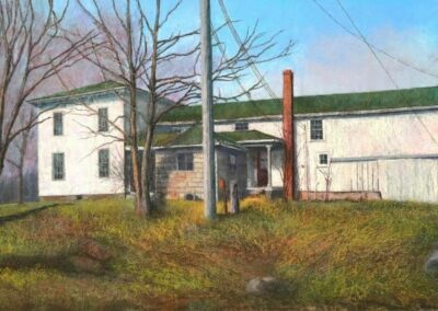 Joyce Harlukowicz Hough Farm, Almont Soft Pastel 14 x 25 NFS