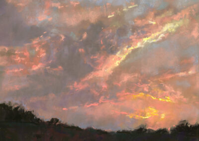 Francis R Huffman On the Road to Rock Island Soft Pastel 11 x 14 NFS