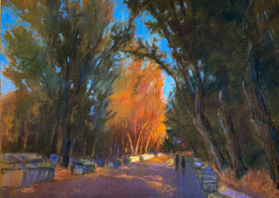 Henriet Lapshina A walk through Alyscamps Soft Pastel 16 x 20 NFS