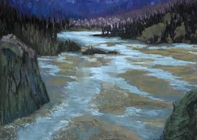 Ginny Lieberman Moonlight Pastel 8.5 x 8 $175