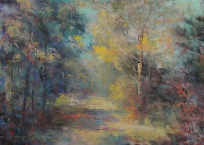 Sharyn Lightfoot Party-color Footpath Soft Pastel 12 x 16 $434