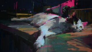 Established: Lora Block Award Yael Maimon Sleepless Night Soft Pastel 13 x 22 NFS