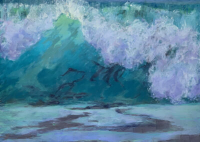 Peggy Davidson Post Cut Loose Soft Pastel 20 x 20 $1,850