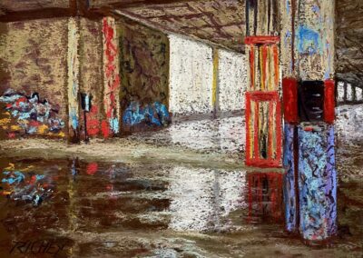 Robert J Richey Yesterday’s Workplace Pastel 12 x 16 NFS