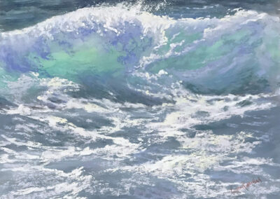 Linda Roemisch Azure Sea Glass Pastel 11 x 14 NFS