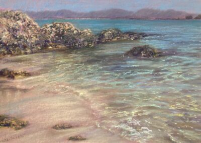 Kate Scott My Secret Cove Soft Pastel 11 x 15 $250