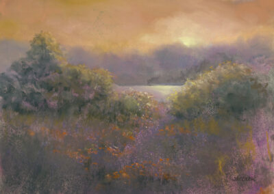 Karen Shawcross Dusk Soft Pastel 12 x 16 NFS
