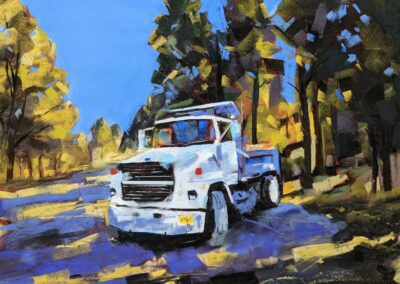 John Sherry Just Idling Soft Pastel 12 x 16 $450