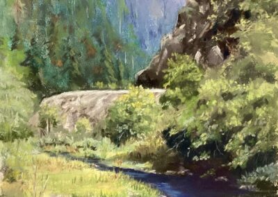 Betty Stanfill Oregon Backroads - Cow Creek Canyon Soft Pastel 14 x 10 $250
