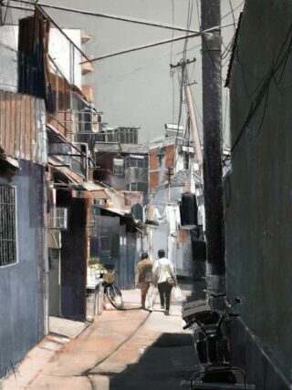 Emerging: Best of Show Feng Wan The Old Street No.2 Soft Pastel 43 x 31 NFS