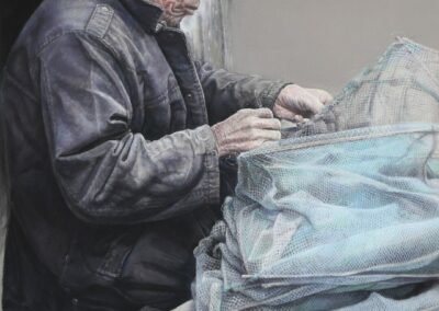 Qingquan Zhang Winter of father Soft Pastel 42 x 30 NFS