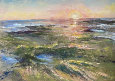 Barbara Shack, member, Seagrass at Sunset 9 x 12