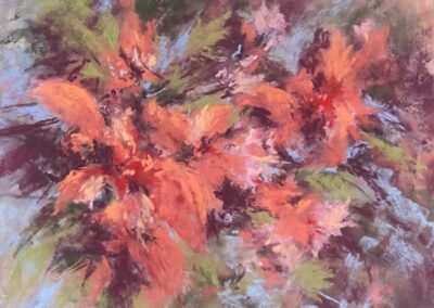 Central Art Supply Award Marilyn Sue Hurst Flamingo Red Soft Pastel 11 x 14 $795