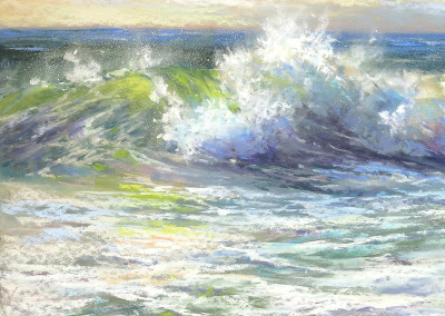 Janis Ellison, Master Pastelist Azure Seas 11 x 14