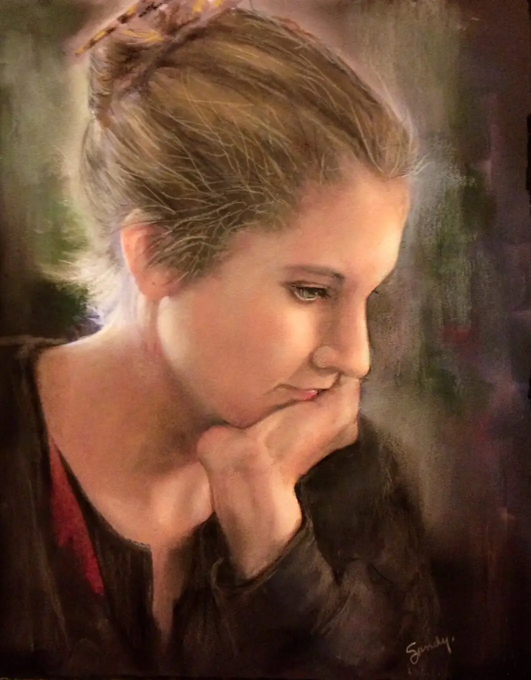 Third Place * Homework, by Sandra Bonney