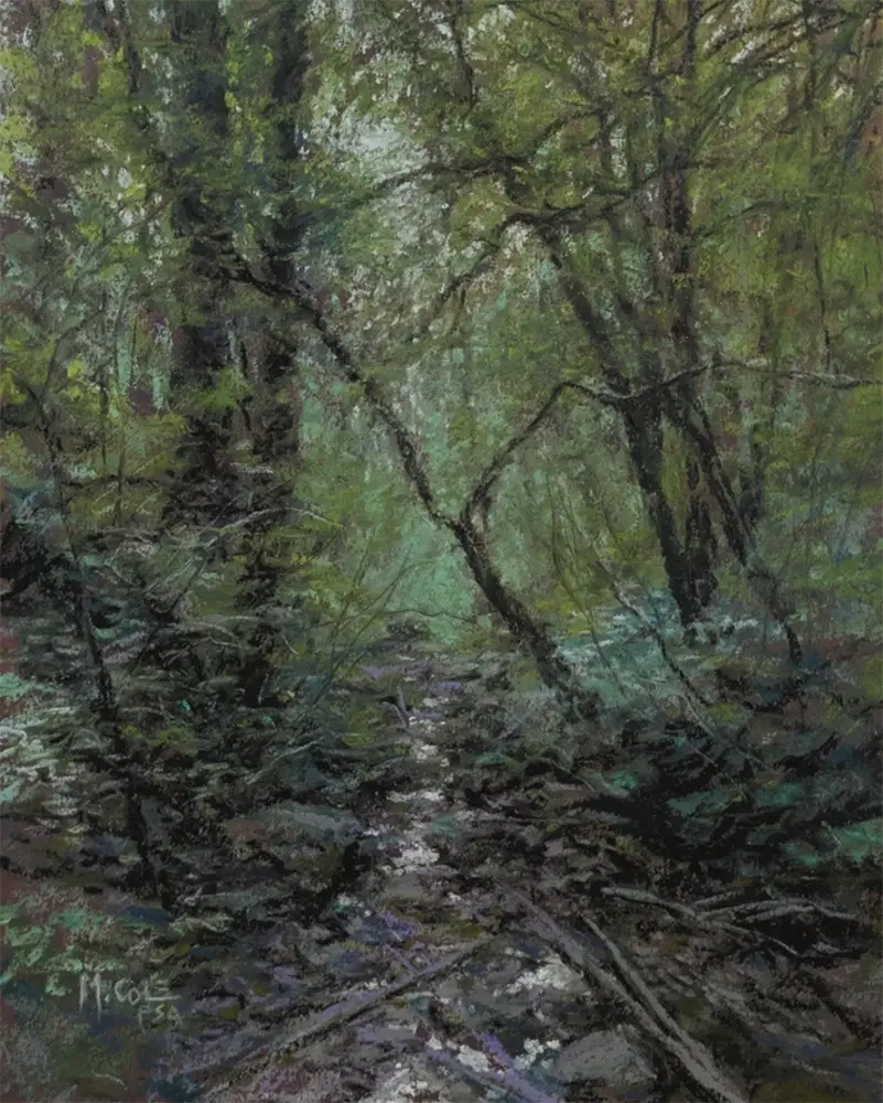Listening, pastel painting by Mark Ivan Cole